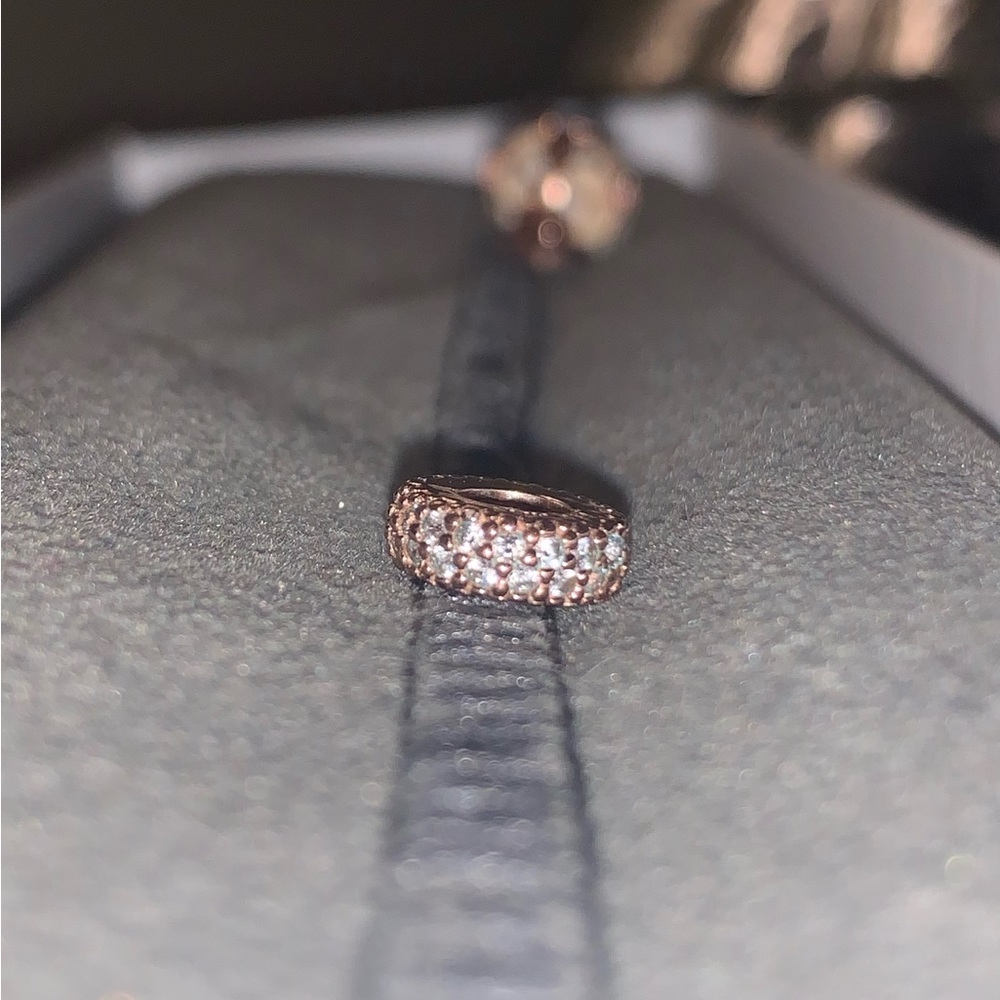 Clear Sparkle Spacer Charm